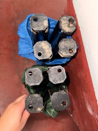 2 Sillas Plegables Tela y Metal
