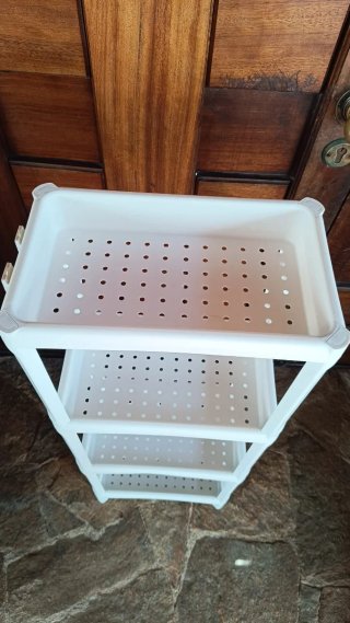 Estantería baño Vesken blanca