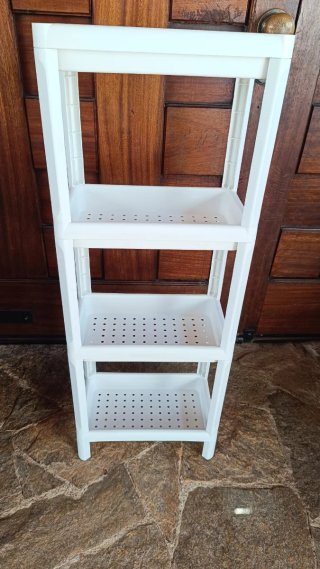 Estantería baño Vesken blanca