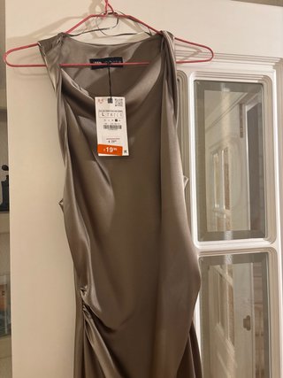 Vestido Zara verde Talla L