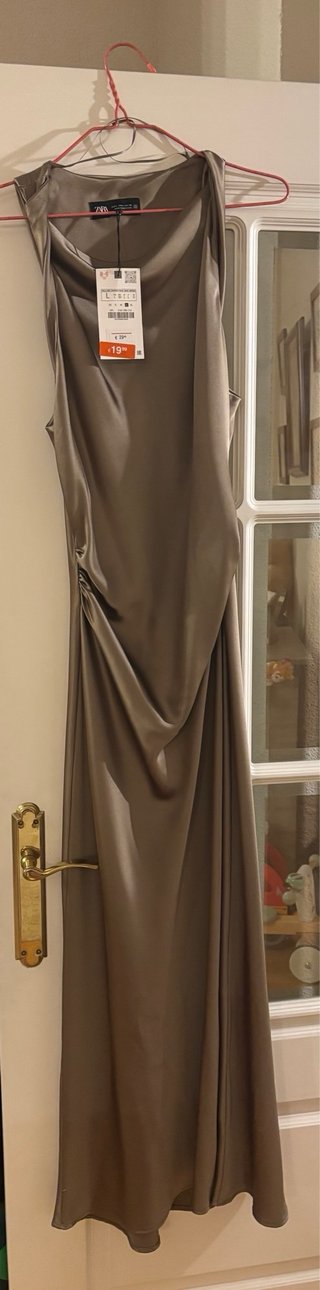 Vestido Zara verde Talla L