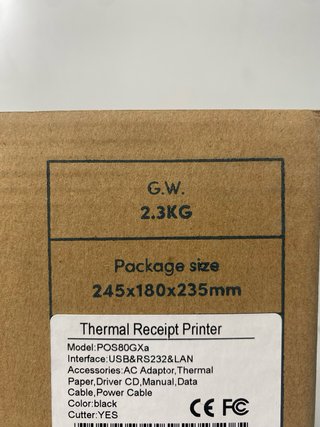 : Impresora Térmica Epos Now POS80GXa Negra