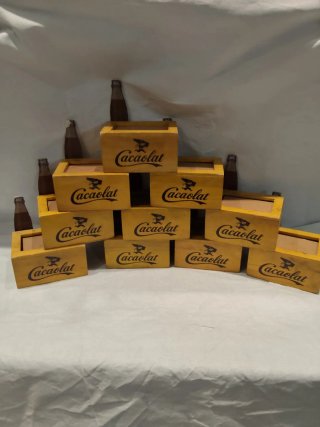 Lote 10 Mini Cajas Expositoras Cacaolat Vintage