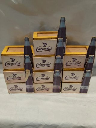 Lote 10 Mini Cajas Expositoras Cacaolat Vintage