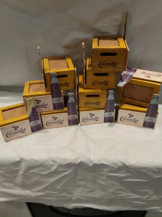 Lote 10 Mini Cajas Expositoras Cacaolat Vintage