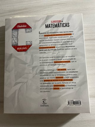 Ejercicios de matemáticas Bachillerato
