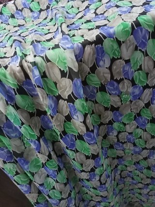 Tejido gasa estampado floral