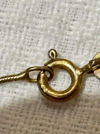 Gargantilla chapa oro perla río flotante