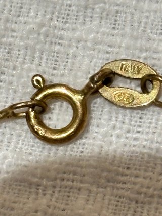 Gargantilla chapa oro perla río flotante