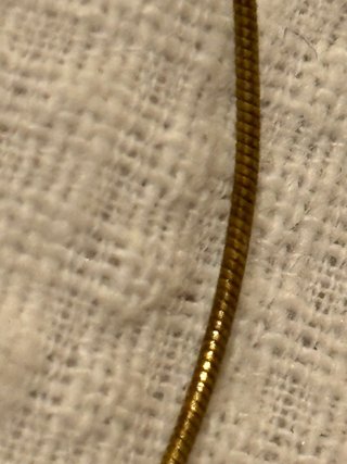Gargantilla chapa oro perla río flotante