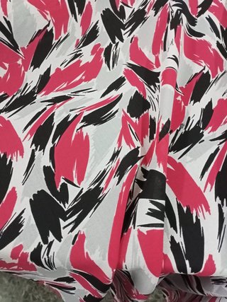 Tejido semihilo sedoso estampado