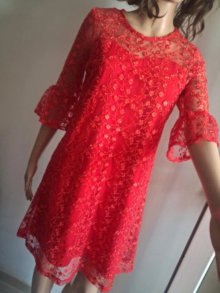 Vestido rojo marca maru