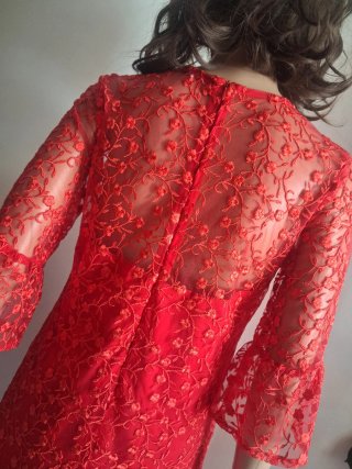 Vestido rojo marca maru