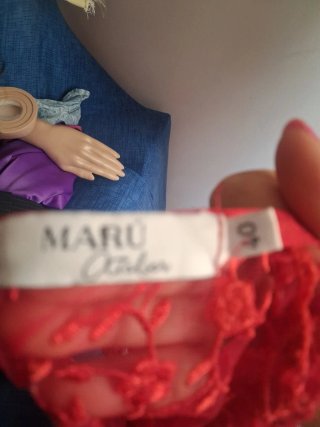 Vestido rojo marca maru