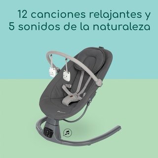 Hamaca eléctrica bebé oscilante con música