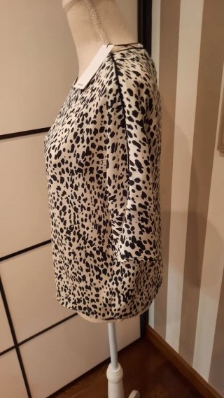 Blusa Mango Estampada Animal Print