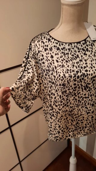 Blusa Mango Estampada Animal Print