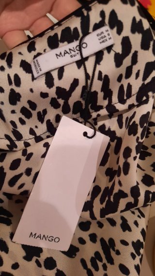 Blusa Mango Estampada Animal Print