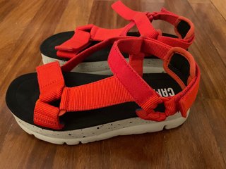 Sandalias Camper Plataforma Rojas