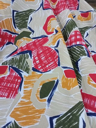 Tejido semihilo sedoso estampado