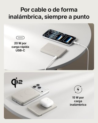 Belkin Powerbank Inalámbrico Carga Rápida 5000mAh