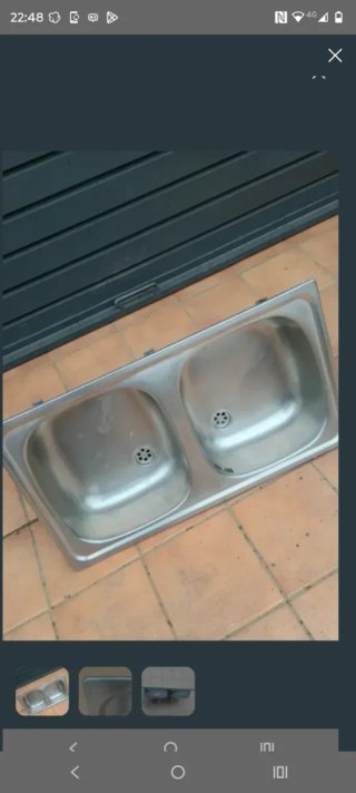 Fregadero Inox Doble Seno