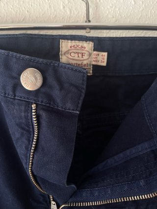 Pantalón elástico azul marino