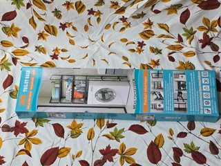Scaffaliera a 3 ripiani metallo e plastica