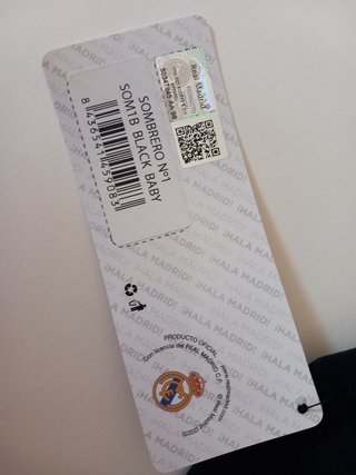 Gorro pescador Real Madrid niño oficial negro
