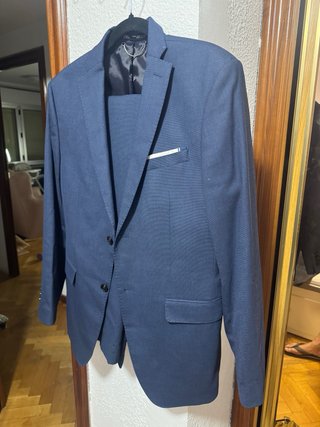 Traje Zara azul