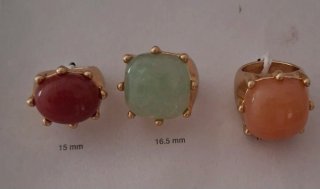 Lote 3 anillos Zara piedras colores