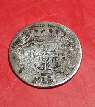 Moneda de plata colonial española – ½ Real (siglo