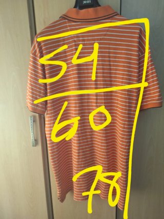 Polo Pedro del Hierro naranja rayas XL
