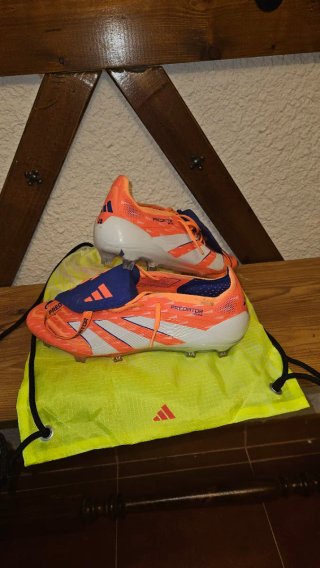 Botas Fútbol Adidas Predator Elite Naranja/Azul