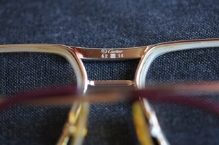 GAFAS VINTAGE CARTIER TANK LC PLATINO