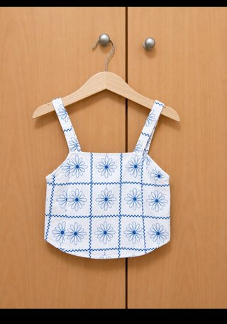 Top niña estampado flores talla 9-10