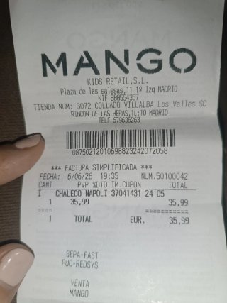 Chaleco Mango Beige sin estrenar, con la etiqueta
