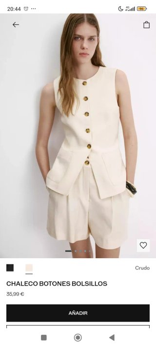 Chaleco Mango Beige sin estrenar, con la etiqueta