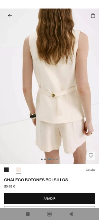 Chaleco Mango Beige sin estrenar, con la etiqueta