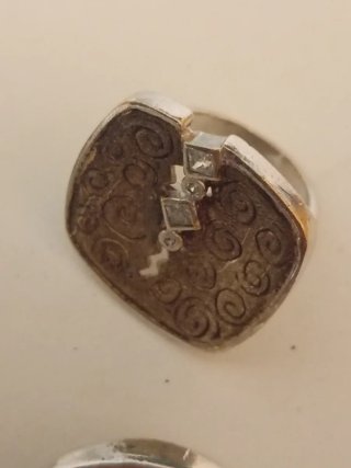Lote Joyas Vintage Corazón y Flor y anillo artesan