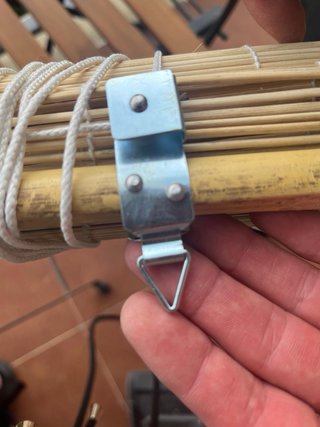 Estor enrollable de bambú 4 piezas