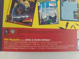 Batman gioca e colora n.1 con Poster + Busta Vuota