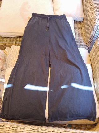Pantalón palazzo Zara azul marino