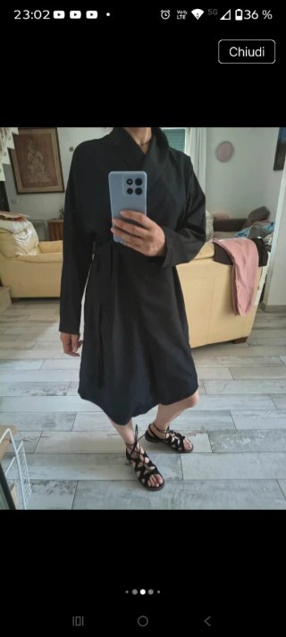 Abito cardigan Soho nero
