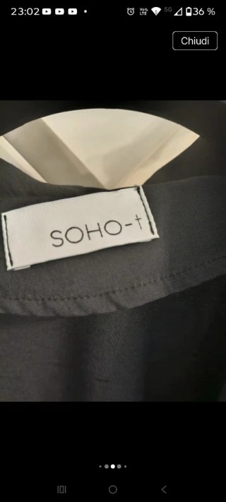 Abito cardigan Soho nero