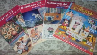 Revistas de punto de cruz. Lote 4 revistas