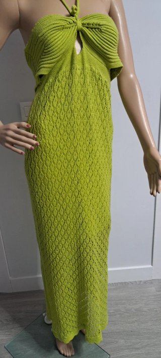 Vestido largo de verano verde