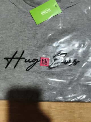 Camiseta Hugo Boss Gris Talla XL