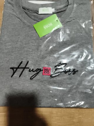 Camiseta Hugo Boss Gris Talla XL