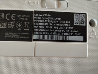 PORTÁTIL LENOVO Z50-70 i7 16GB SSD 1TB NVIDIA 2GB